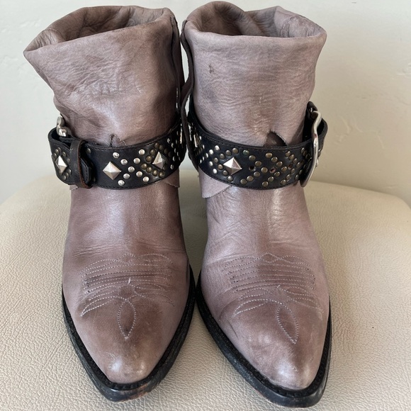 Old Gringo Studded Buckles Western Torero Leather Boots Women’s Size 8 - Picture 6 of 11